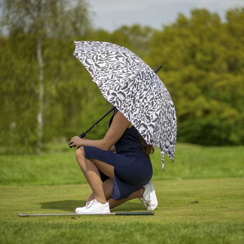 Fulton Fairway Ladies Animal-Print Golf Umbrella (Chic Leopard)