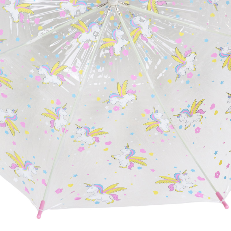 Fulton Funbrella Clear Dome Children's Umbrella (Bella the Unicorn)
