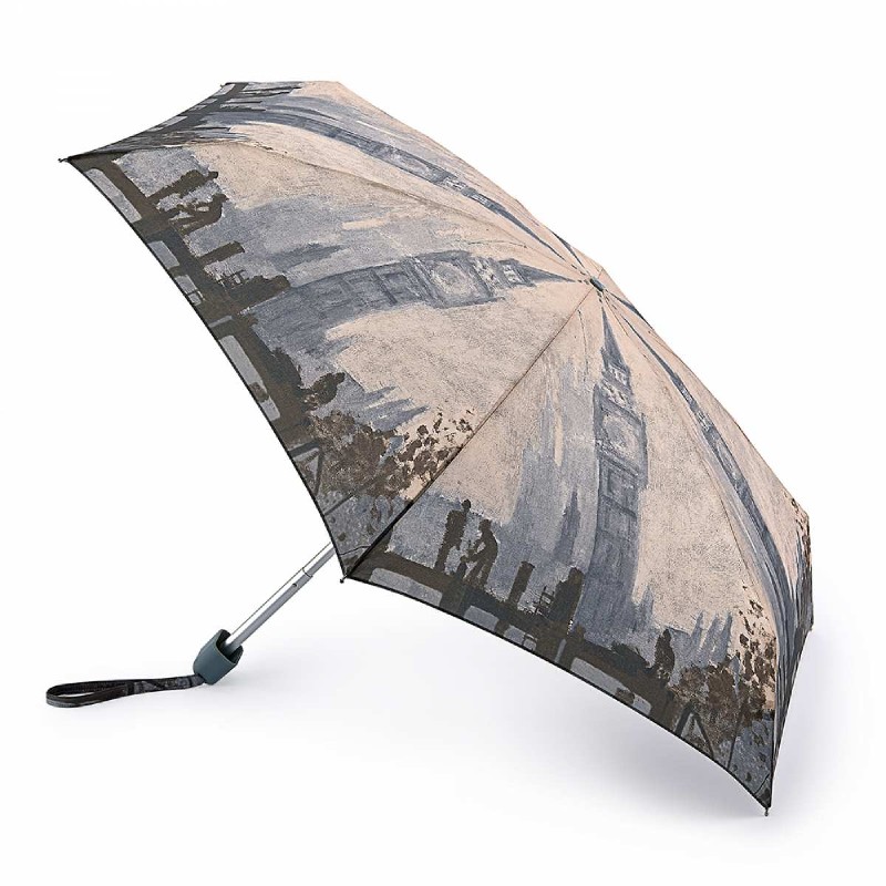 Fulton Tiny 2 National Gallery Foldable Umbrella (Thames Below Westminster by Claude Monet)