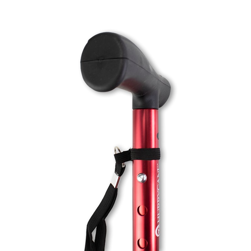 HurryCane Red Walking Stick for Balance and Stability