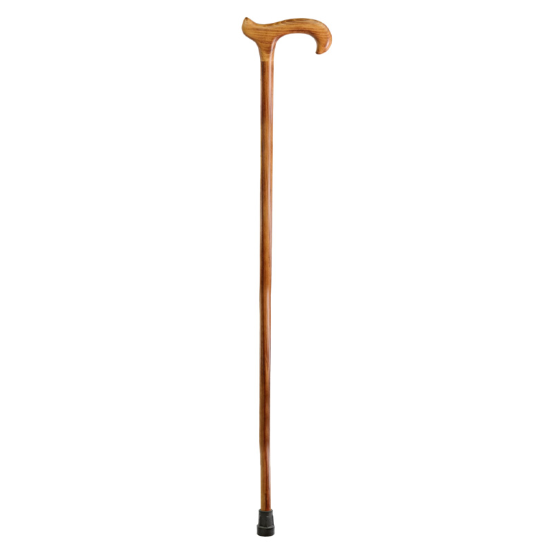Jumbo Extra-Long Beech Wood Walking Stick with Extra-Wide Derby Handle