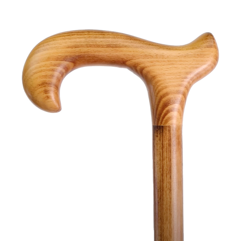 Jumbo Extra-Long Beech Wood Walking Stick with Extra-Wide Derby Handle