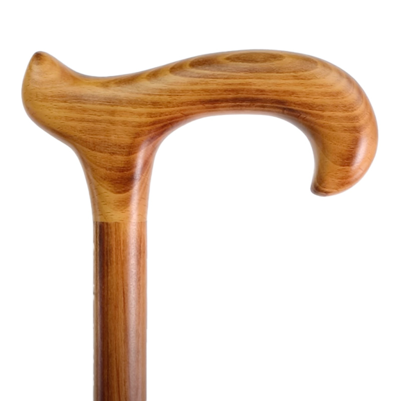 Jumbo Extra-Long Beech Wood Walking Stick with Extra-Wide Derby Handle