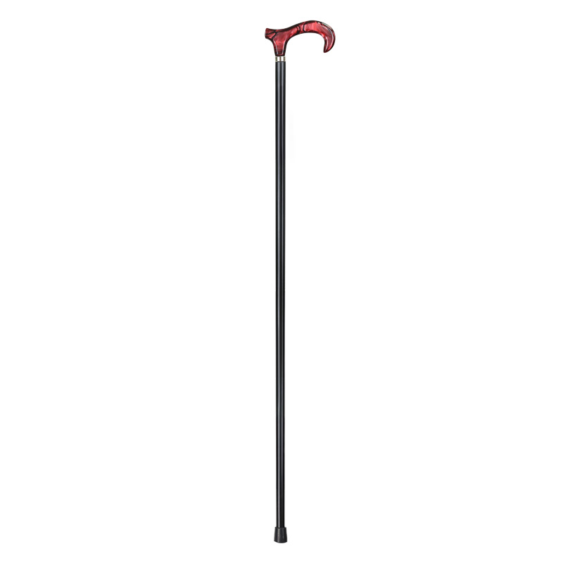 Marbled Garnet Derby Moderne Handle Walking Cane