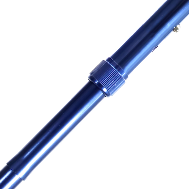 Metallic Blue Anatomical Height-Adjustable Folding Cane