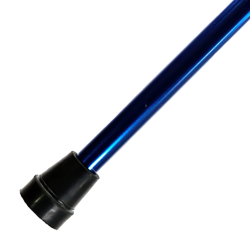 Metallic Blue Anatomical Height-Adjustable Folding Cane