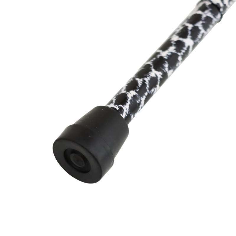 Mini Height-Adjustable Folding Zebra Print Walking Stick