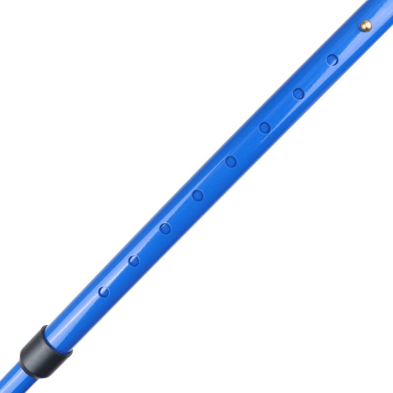 Ossenberg Comfort-Grip Fischer Handle Adjustable Blue Walking Stick (Right Hand)