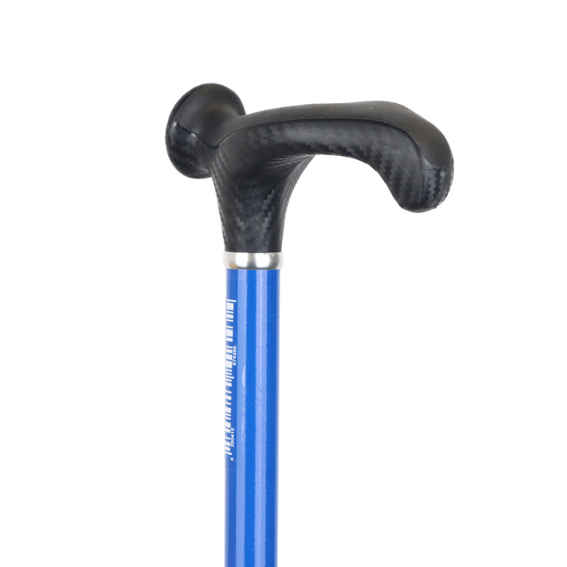 Ossenberg Crutch Handle Adjustable Blue Aluminium Walking Stick (Right Hand)