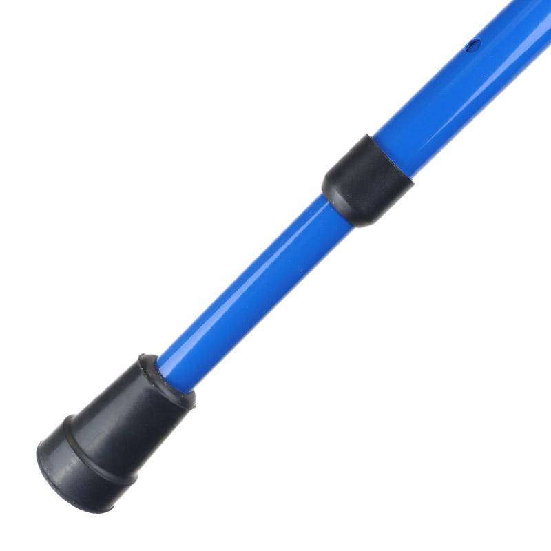 Ossenberg Crutch Handle Adjustable Blue Aluminium Walking Stick (Left Hand)