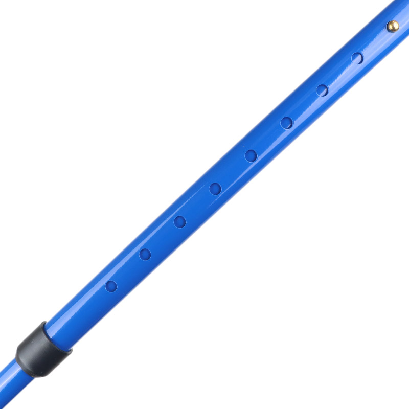 Ossenberg Crutch Handle Adjustable Blue Aluminium Walking Stick (Right Hand)