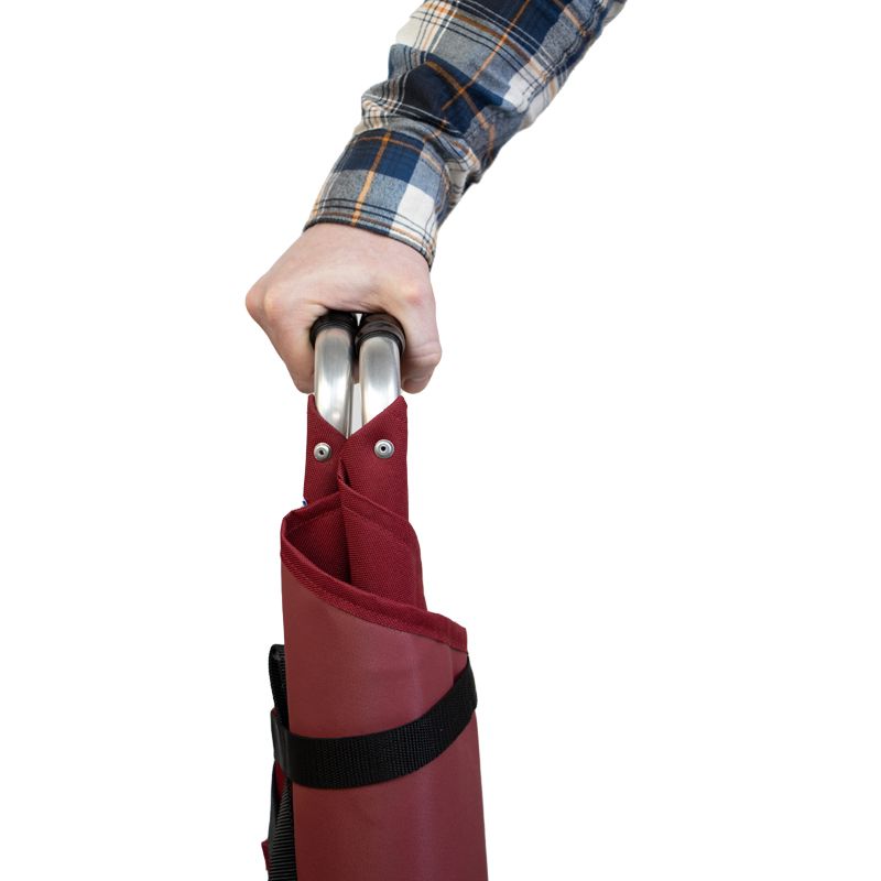 Out and About Burgundy Folding Walking Seat Stick