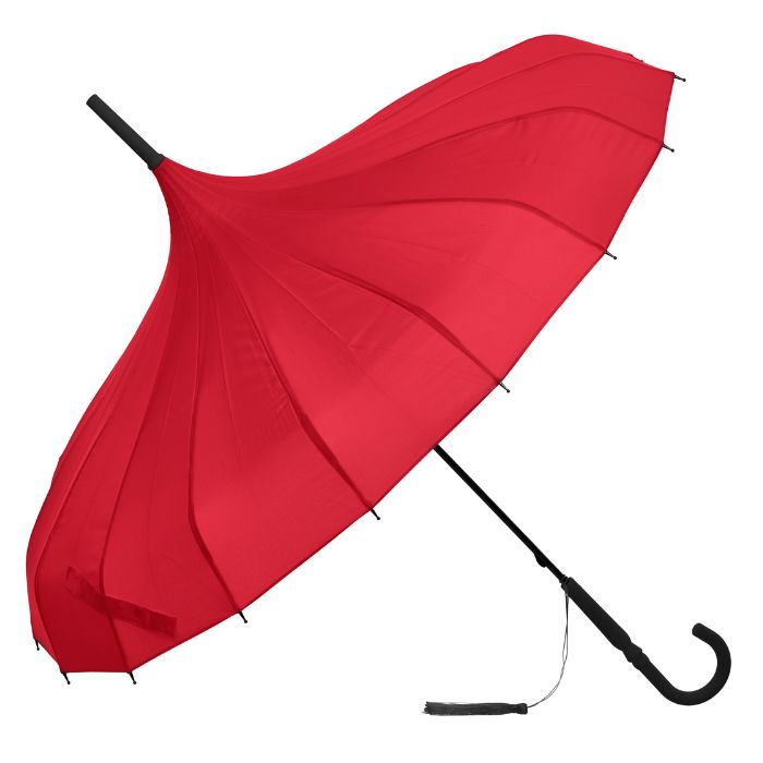 Soake Classic Vintage Pagoda Umbrella (Red)