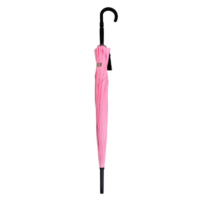 Parapluie Canne Automatique Beige - Diamètre 95cm, Polyester 190T Imperméable, Fibre De Verre - 500g