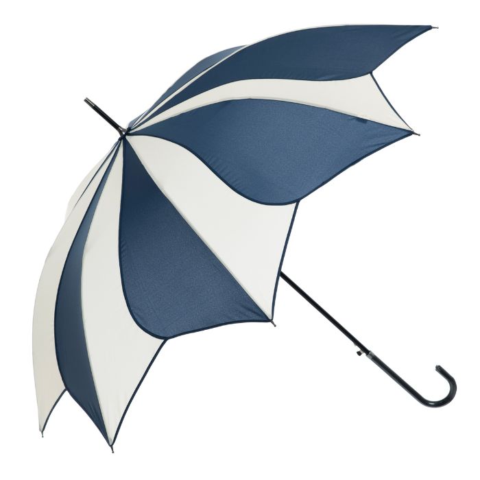 Soake Everyday Walking Swirl Umbrella (Cream/Navy)