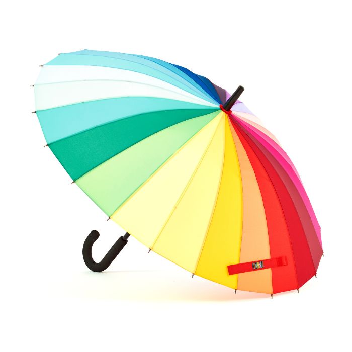 Soake Soake Walking Umbrella (Rainbow) - WalkingSticks.co.uk