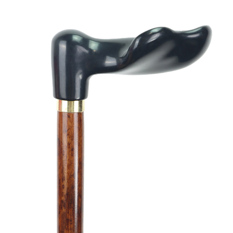 Sturdy Anatomical Handle Fischer Walking Stick (Left Hand)