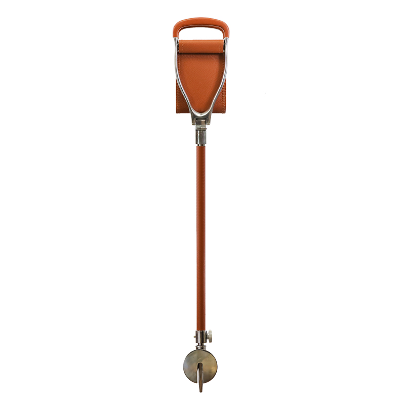 Tan Leather Adjustable Shooting Stick Seat