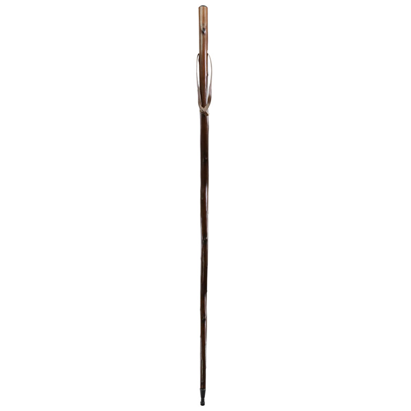 Traditional Dark Chestnut Hardwood Country Walking and Hiking Staff
