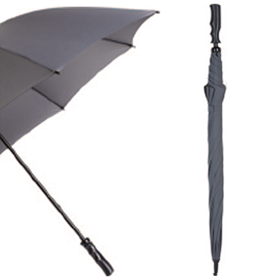 Windproof Large-Canopy Golf Umbrella (Slate Grey)