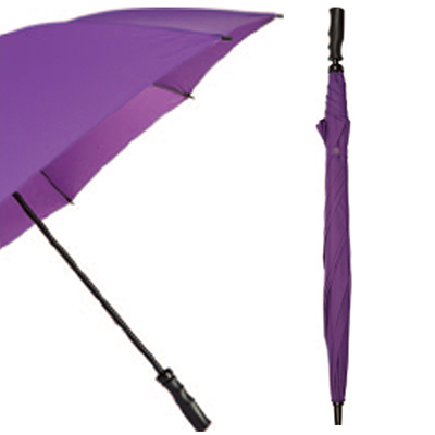 Windproof Large-Canopy Golf Umbrella (Plum Purple)