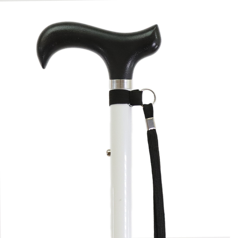 Derby Handle Adjustable Folding White Cane for the Blind