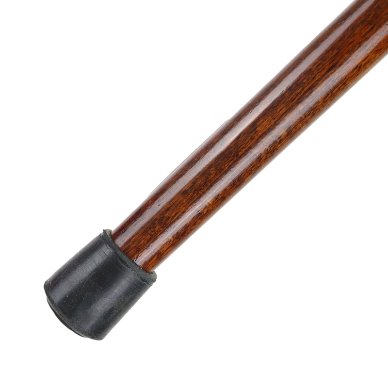 Wooden Anatomical-Handle Sturdy Walking Cane (Right Hand)