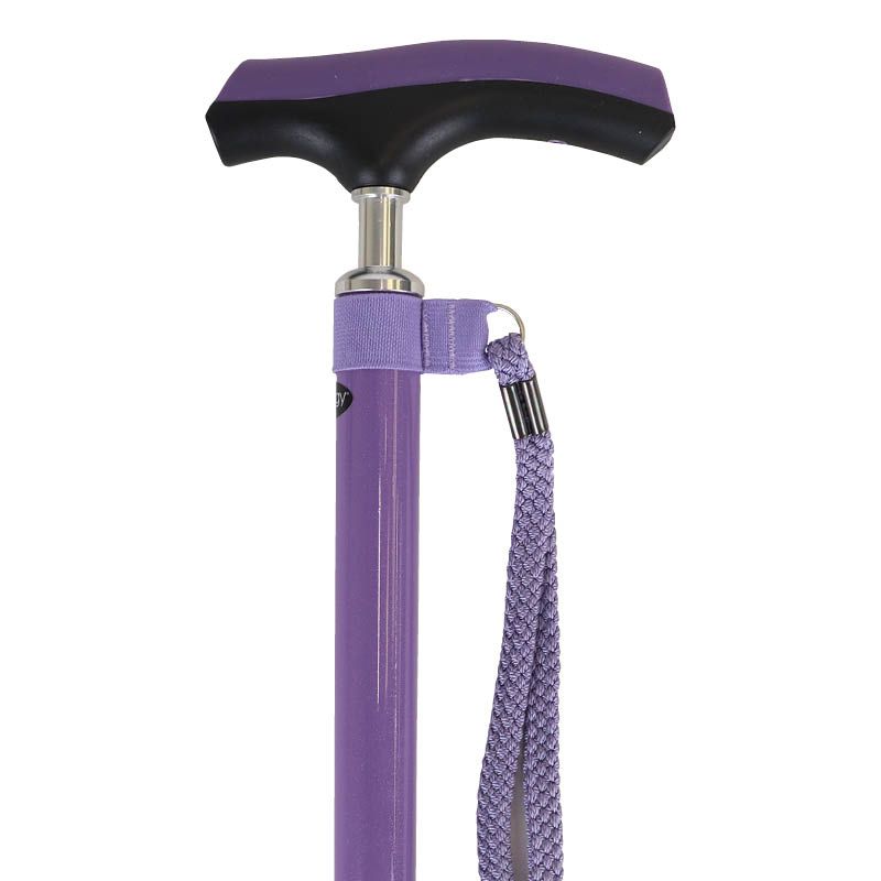 Ziggy Purple Rubber Grip Walking Cane WalkingSticks.co.uk