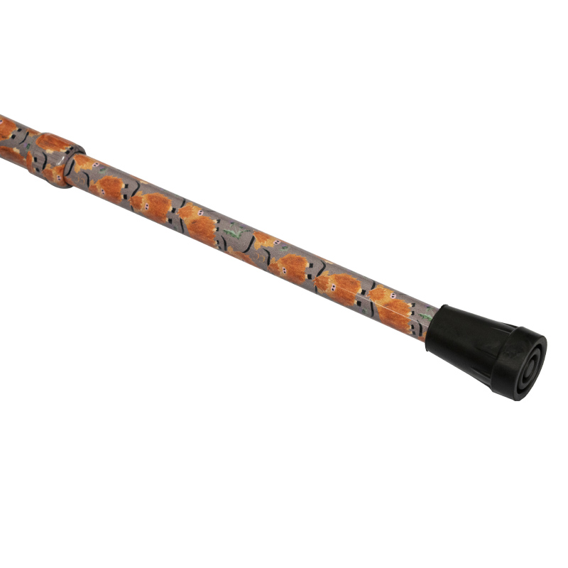 Adjustable Aluminium Derby Walking Stick with Highland Cows Design