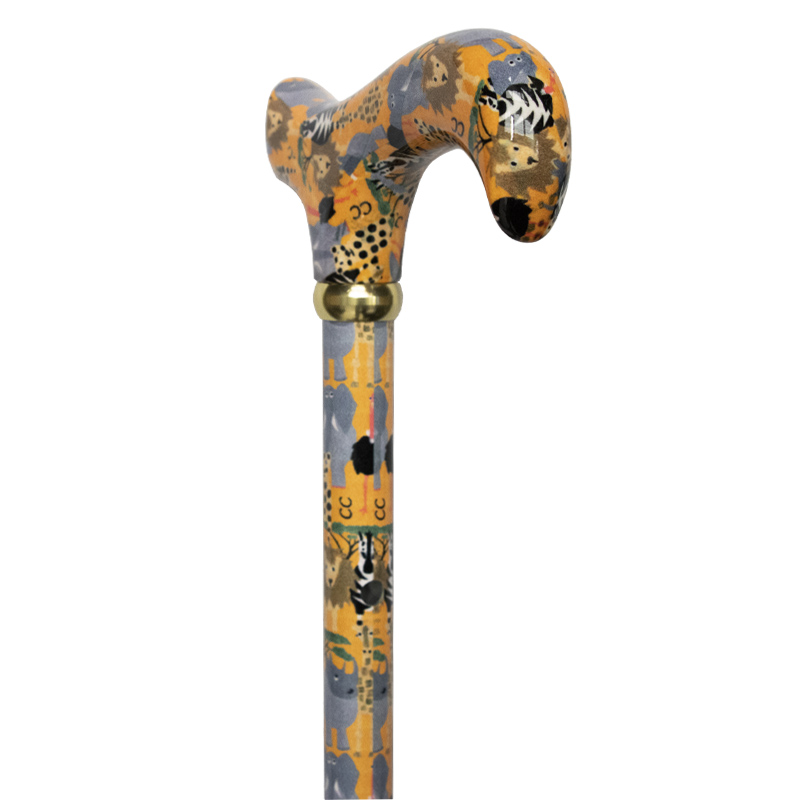 Adjustable Aluminium Derby Walking Stick with Safari Design