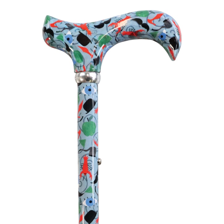 Surrealist Art Adjustable Derby Walking Stick - WalkingSticks.co.uk