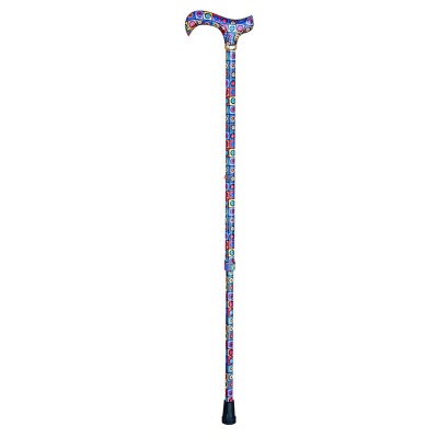 Adjustable Derby Walking Stick with Magic Circles Pattern