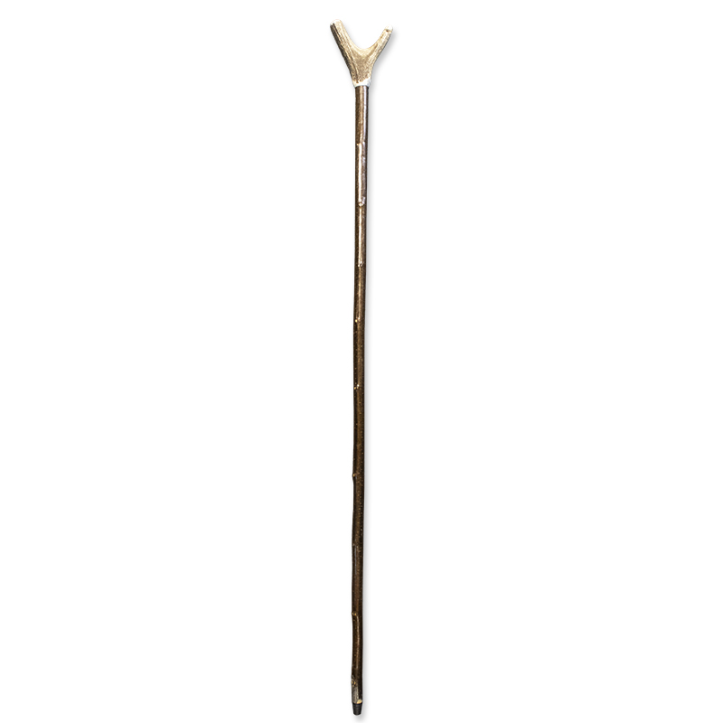 Antler Thumbstick Handle Walking Stick with Whistle