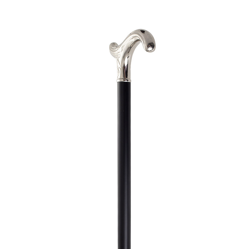 Art Nouveau Derby Handle Black Beech Walking Stick