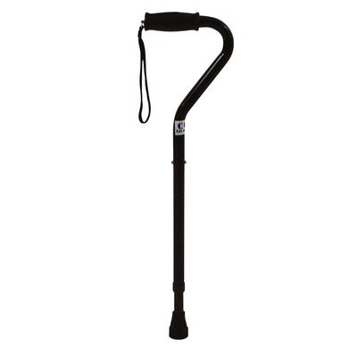 Height Adjustable Black Bariatric Walking Stick