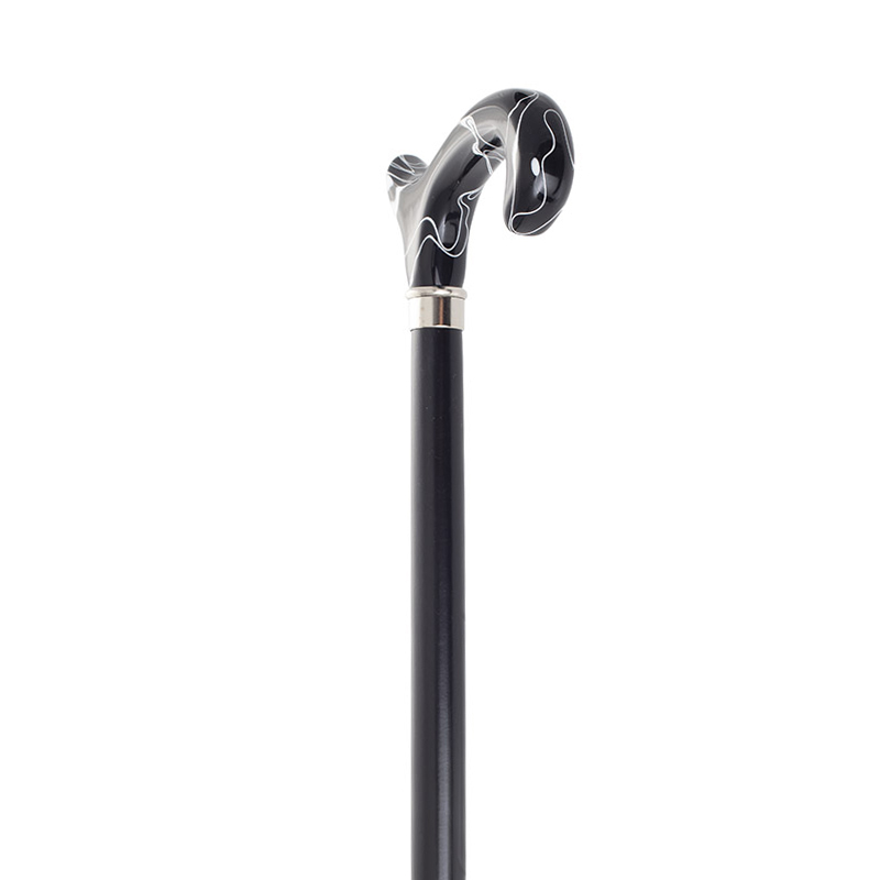 Black and White Derby Handle Dress Cane