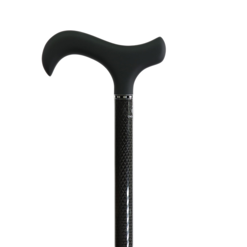 Derby Handle Black Diamond Carbon Fibre Walking Stick