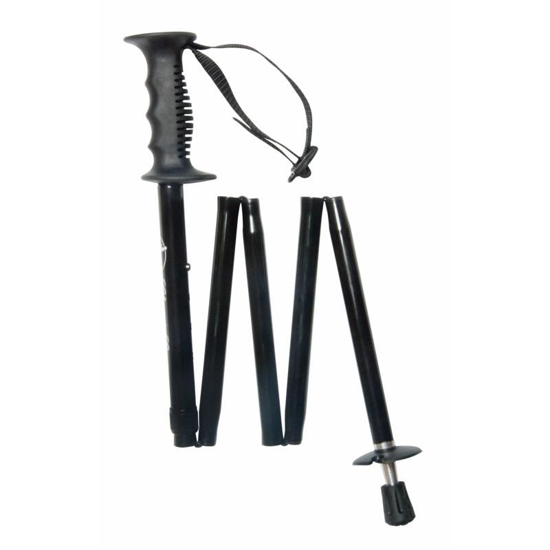 Aluminium Black Adjustable and Foldable Hiking and Trekking Pole