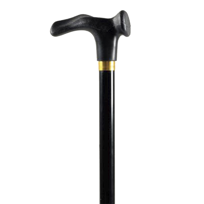 Black Walking Stick w/ Anatomic Handle WalkingSticks.co.uk