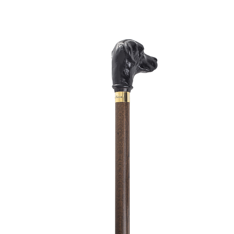 Black Labrador Retriever Hardwood Cane