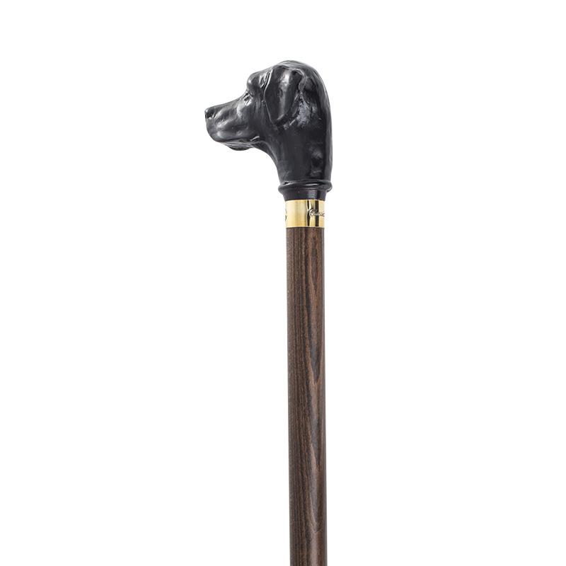 Black Labrador Retriever Hardwood Cane