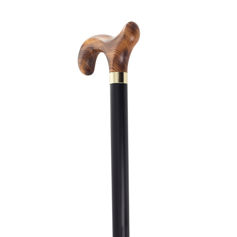 Black Natural Derby Handle Wooden Walking Stick