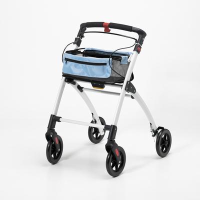 Days White Breeze Indoor Adjustable and Folding Rollator with Tray