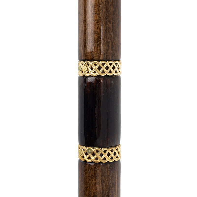 Brown Bijoux Beech Wood Derby Handle Walking Stick