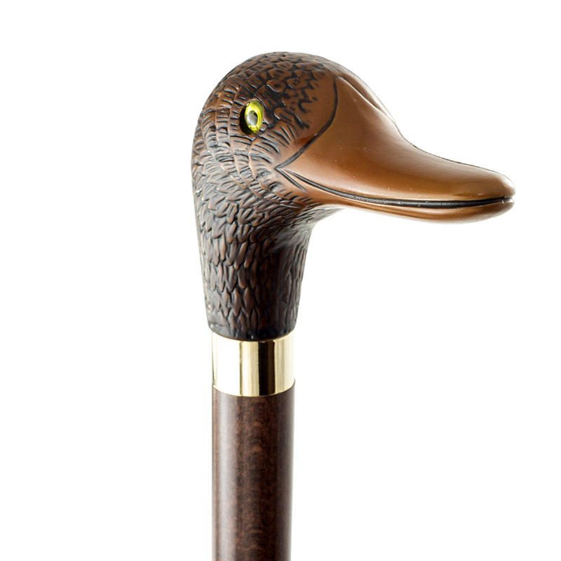Brown Duck Head Walking Stick WalkingSticks.co.uk