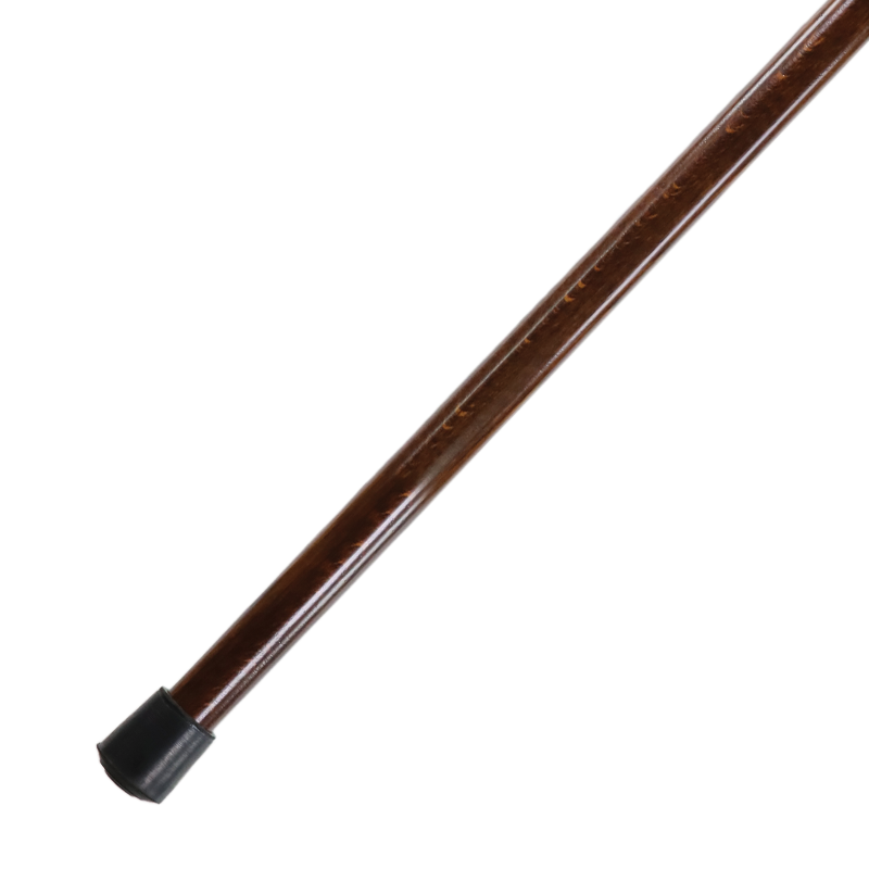 Brown Marble-Effect Walking Cane with Crook Handle