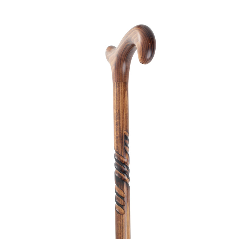 Spiral Beech Derby Handle Walking Stick