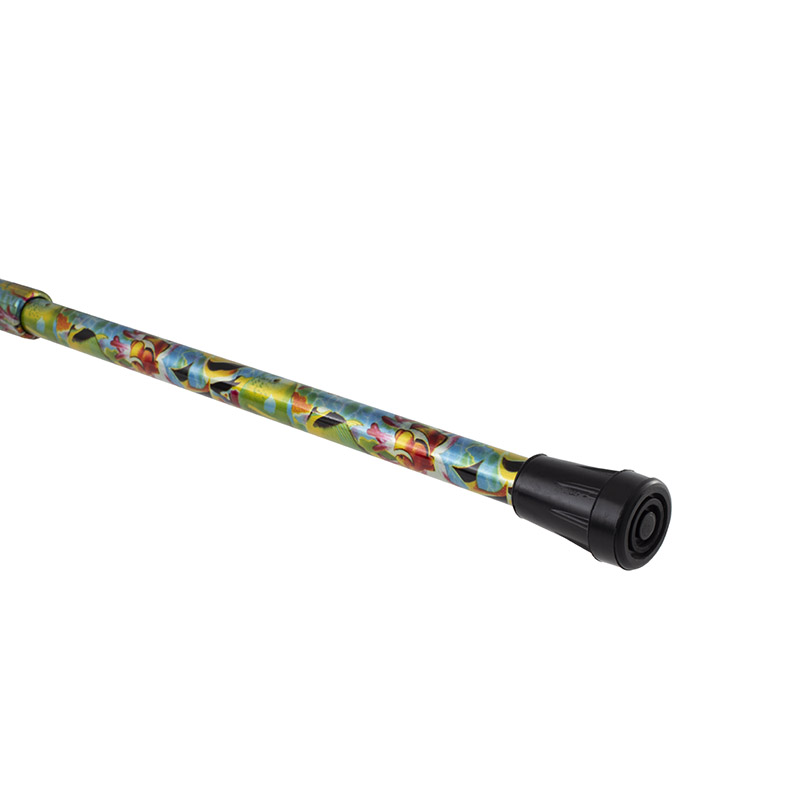 Height Adjustable Multi-Coloured Angel Fish Derby Walking Cane