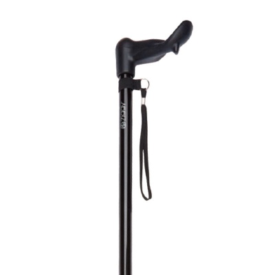 Extra Strong and Long Anatomical Walking Stick with Wrist Strap (Right Hand)