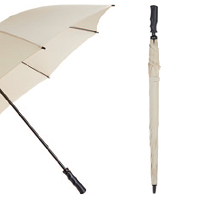 Windproof Large Canopy Golf Umbrella (Classic Cream)